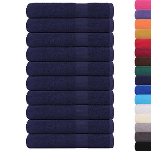 Saunatücher FROGN 10 Stk. Marineblau 80x200 cm 360 g/m²