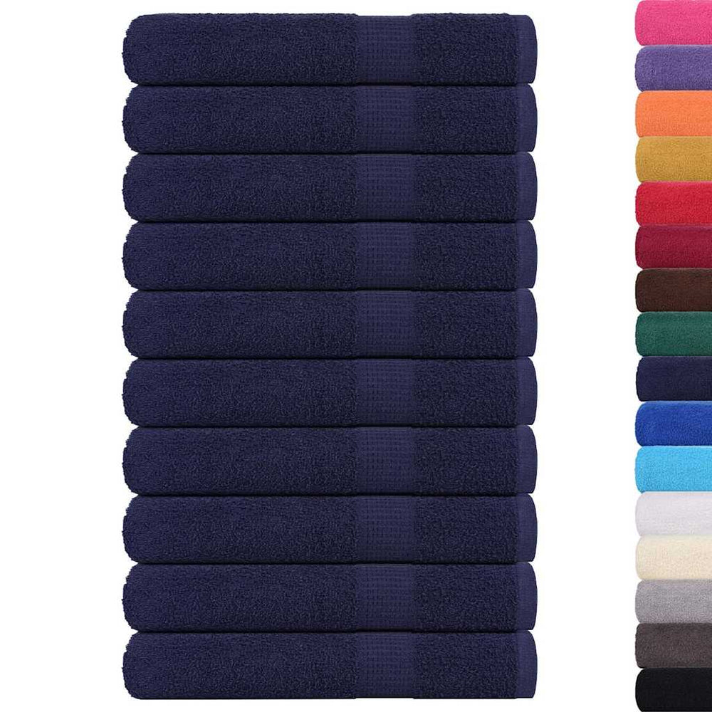 Handtücher FROGN 10 Stk. Marineblau 100x200 cm 360 g/m²