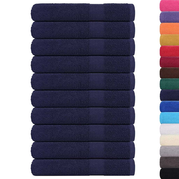 Handtücher FROGN 10 Stk. Marineblau 100x200 cm 360 g/m²