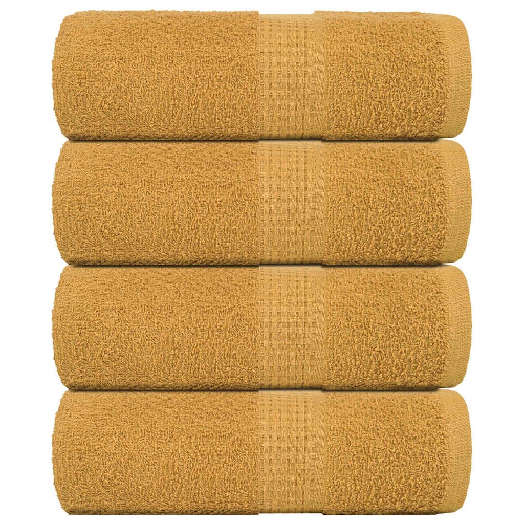 Waschtücher FROGN 4 Stk. Gold 30x30 cm 360 g/m²