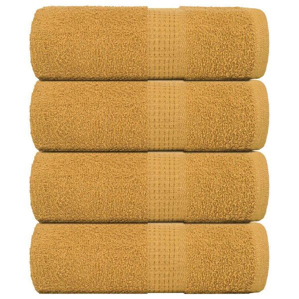 Waschtücher FROGN 4 Stk. Gold 30x30 cm 360 g/m²