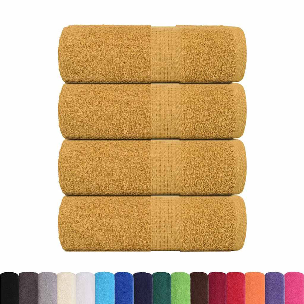 Waschtücher FROGN 4 Stk. Gold 30x30 cm 360 g/m²