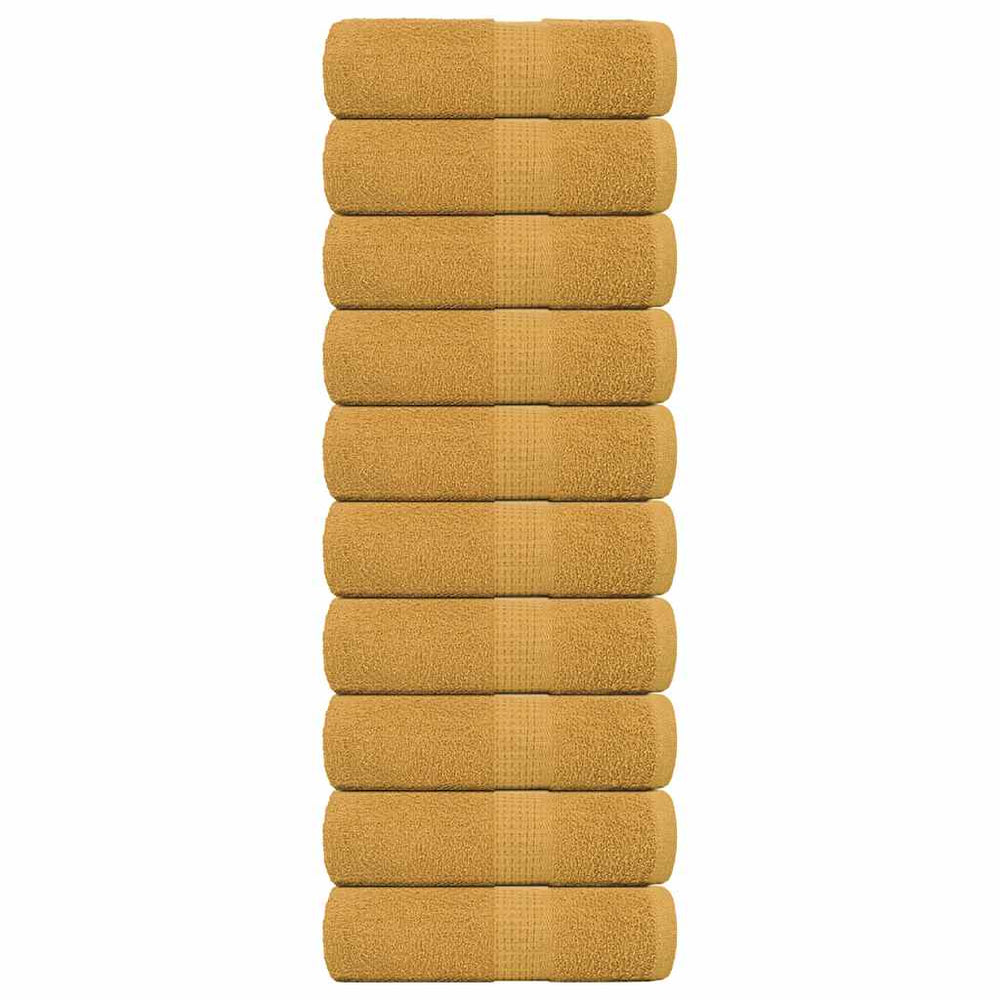 Waschtücher FROGN 10 Stk. Gold 30x30 cm 360 g/m²
