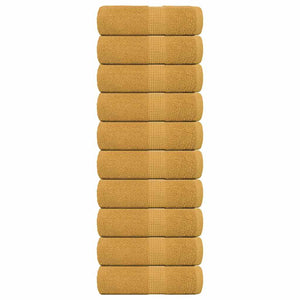 Waschtücher FROGN 10 Stk. Gold 30x30 cm 360 g/m²