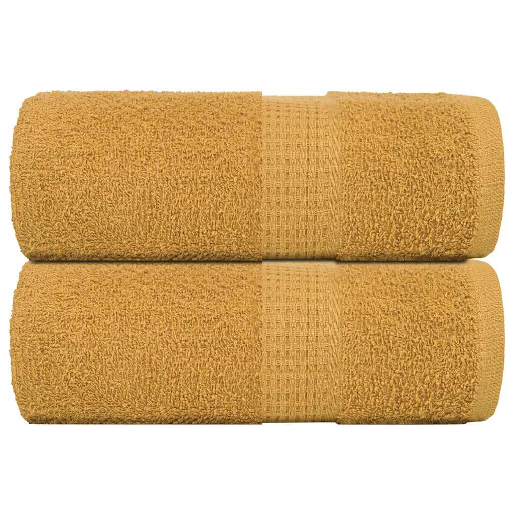 Gästetücher FROGN 2 Stk. Gold 30x50 cm 360 g/m²