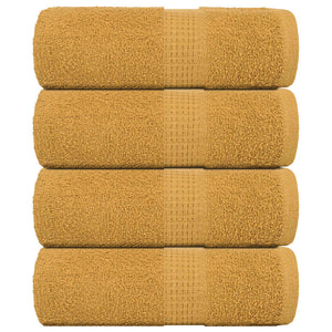 Gästetücher FROGN 4 Stk. Gold 30x50 cm 360 g/m²