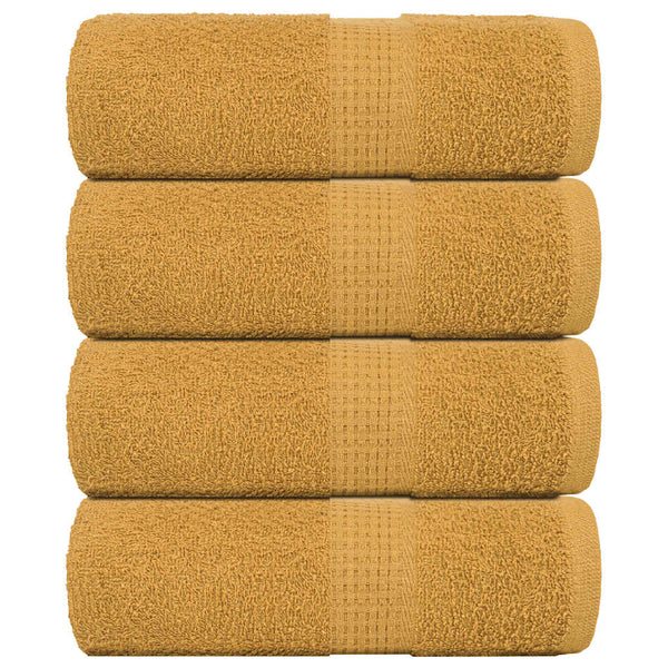 Gästetücher FROGN 4 Stk. Gold 30x50 cm 360 g/m²