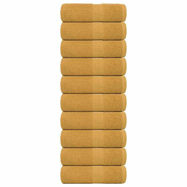 Gästetücher FROGN 10 Stk. Gold 30x50 cm 360 g/m²
