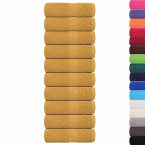 Gästetücher FROGN 10 Stk. Gold 30x50 cm 360 g/m²