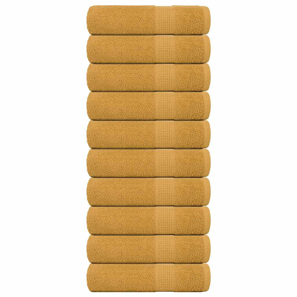 Handtücher FROGN 10 Stk. Gold 50x100 cm 360 g/m²