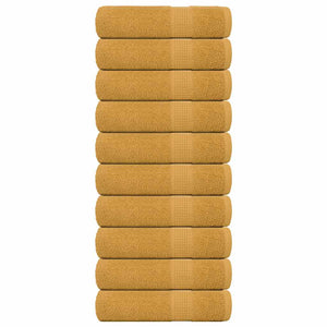 Handtücher FROGN 10 Stk. Gold 50x100 cm 360 g/m²