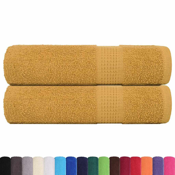 Duschtücher FROGN 2 Stk. Gold 70x140 cm 360 g/m²
