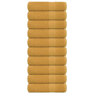 Duschtücher FROGN 10 Stk. Gold 70x140 cm 360 g/m²