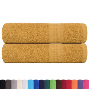 Badetücher FROGN 2 Stk. Gold 100x150 cm 360 g/m²