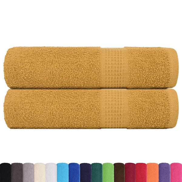 Badetücher FROGN 2 Stk. Gold 100x150 cm 360 g/m²