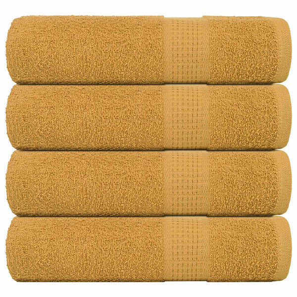 Badetücher FROGN 4 Stk. Gold 100x150 cm 360 g/m²