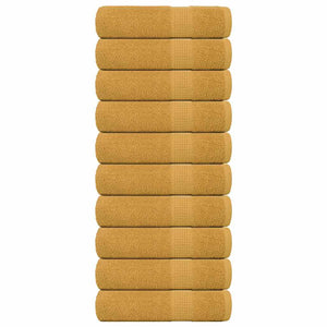 Badetücher FROGN 10 Stk. Gold 100x150 cm 360 g/m²