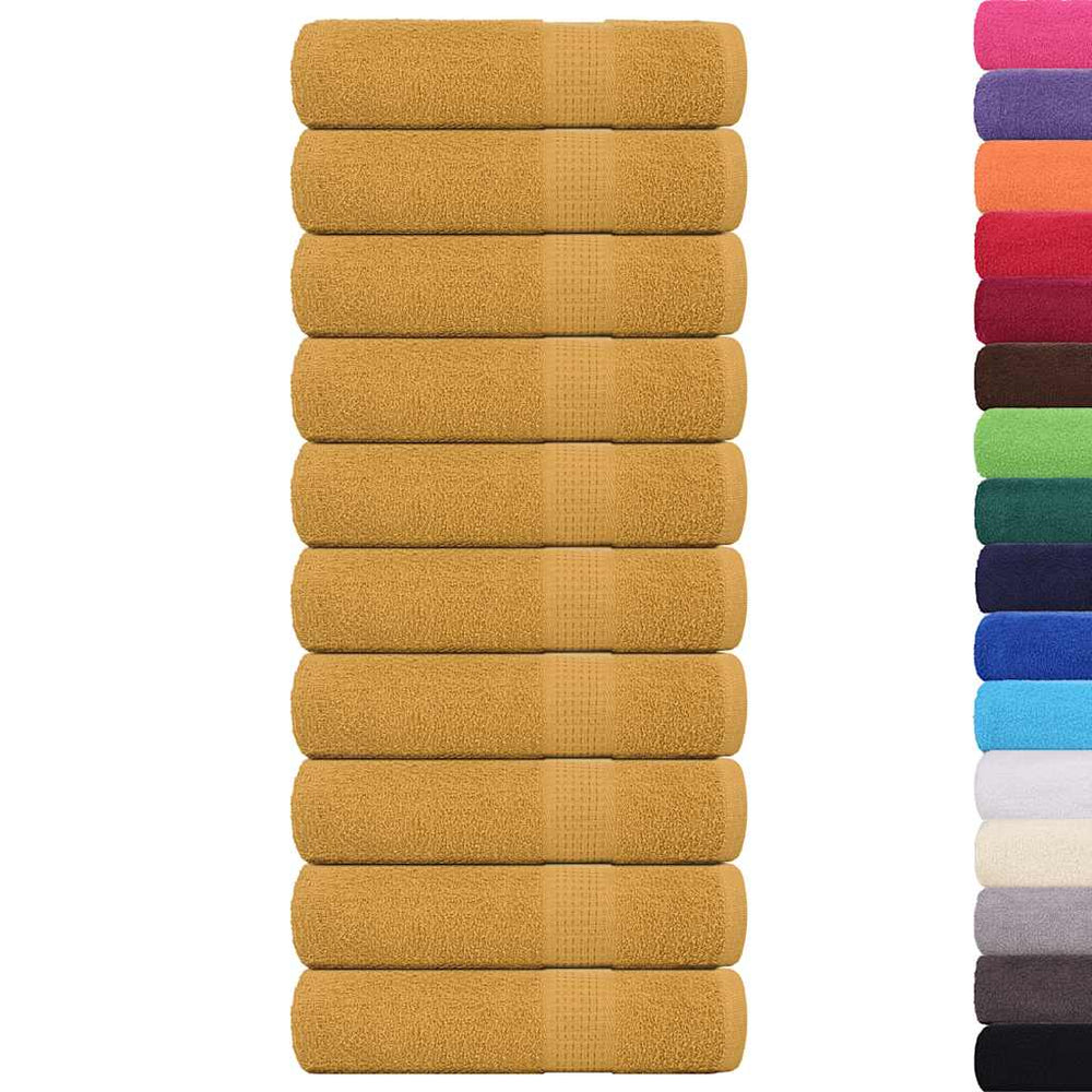 Badetücher FROGN 10 Stk. Gold 100x150 cm 360 g/m²