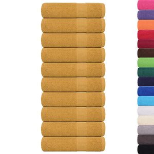 Badetücher FROGN 10 Stk. Gold 100x150 cm 360 g/m²