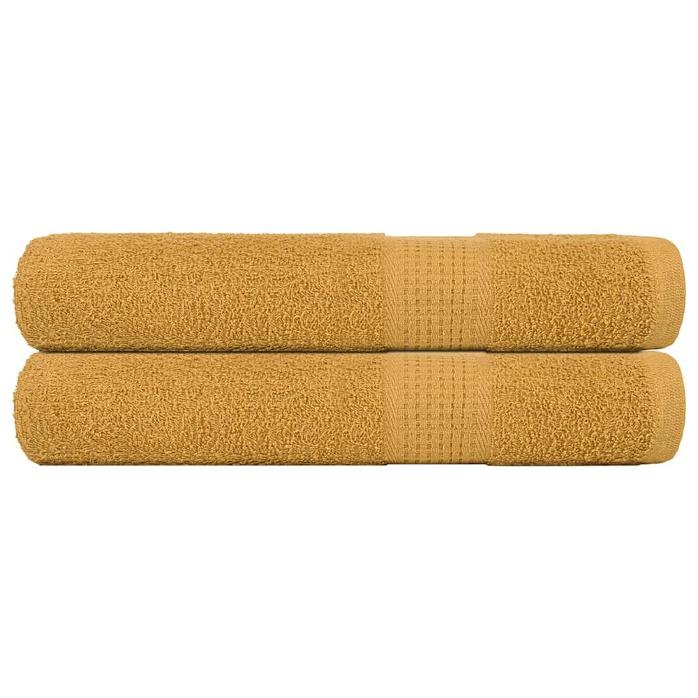 Saunatücher FROGN 2 Stk. Gold 80x200 cm 360 g/m²