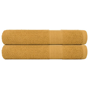Saunatücher FROGN 2 Stk. Gold 80x200 cm 360 g/m²