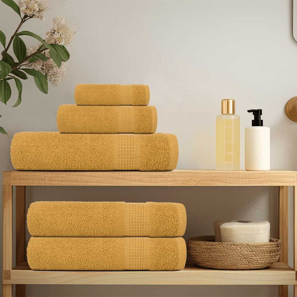 Saunatücher FROGN 2 Stk. Gold 80x200 cm 360 g/m²
