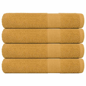 Saunatücher FROGN 4 Stk. Gold 80x200 cm 360 g/m²