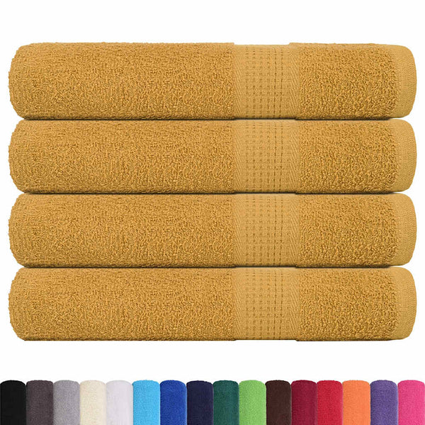 Saunatücher FROGN 4 Stk. Gold 80x200 cm 360 g/m²