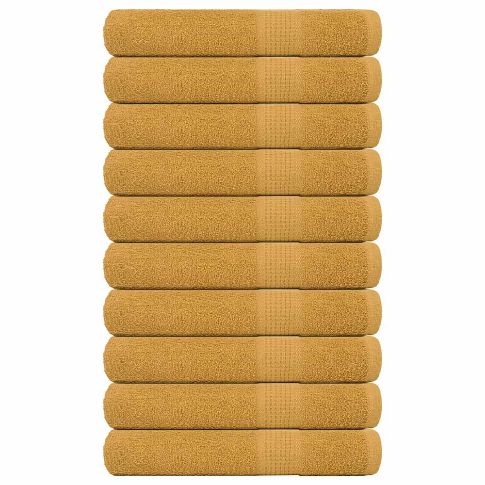 Saunatücher FROGN 10 Stk. Gold 80x200 cm 360 g/m²