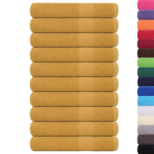Saunatücher FROGN 10 Stk. Gold 80x200 cm 360 g/m²