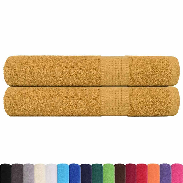 Handtücher FROGN 2 Stk. Gold 100x200 cm 360 g/m²