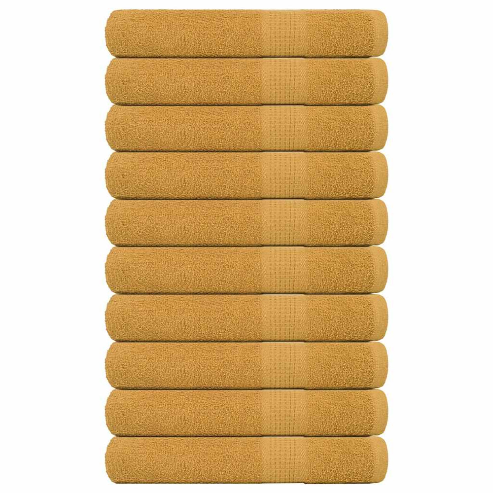 Handtücher FROGN 10 Stk. Gold 100x200 cm 360 g/m²