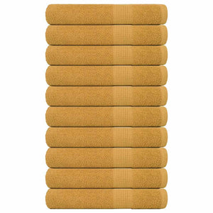 Handtücher FROGN 10 Stk. Gold 100x200 cm 360 g/m²