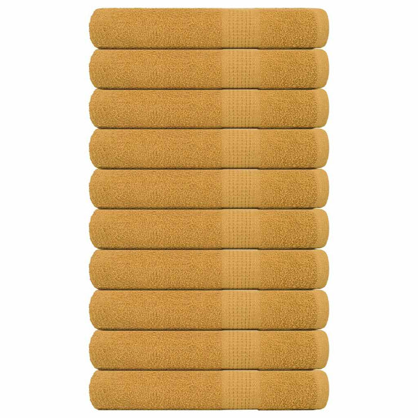 Handtücher FROGN 10 Stk. Gold 100x200 cm 360 g/m²