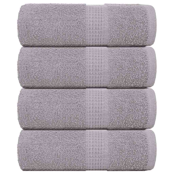 Gästetücher FROGN 4 Stk. Grau 30x50 cm 360 g/m²