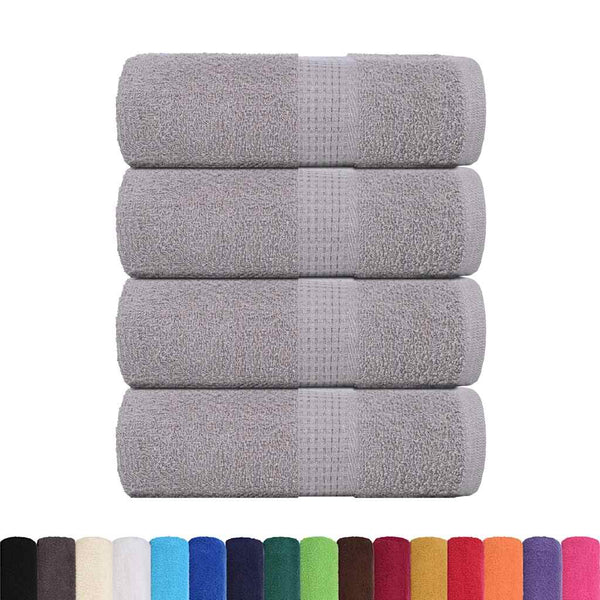 Gästetücher FROGN 4 Stk. Grau 30x50 cm 360 g/m²