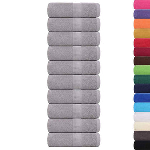 Gästetücher FROGN 10 Stk. Grau 30x50 cm 360 g/m²