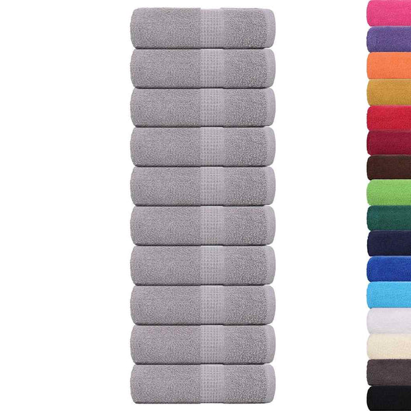 Gästetücher FROGN 10 Stk. Grau 30x50 cm 360 g/m²