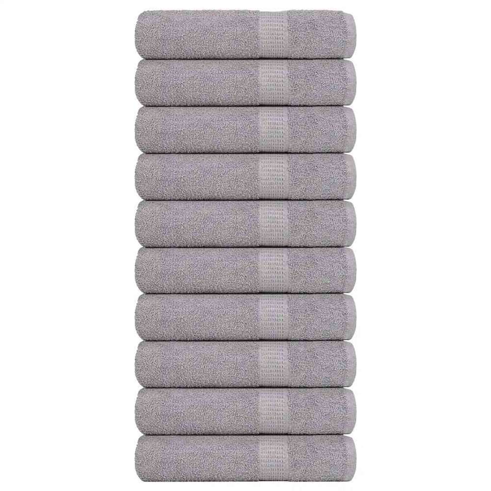Handtücher FROGN 10 Stk. Grau 50x100 cm 360 g/m²