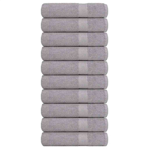 Handtücher FROGN 10 Stk. Grau 50x100 cm 360 g/m²