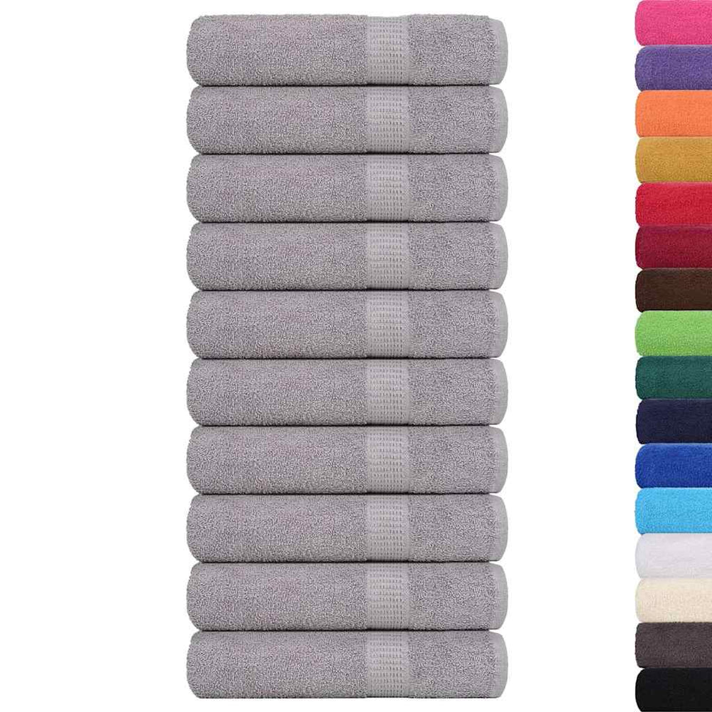 Handtücher FROGN 10 Stk. Grau 50x100 cm 360 g/m²