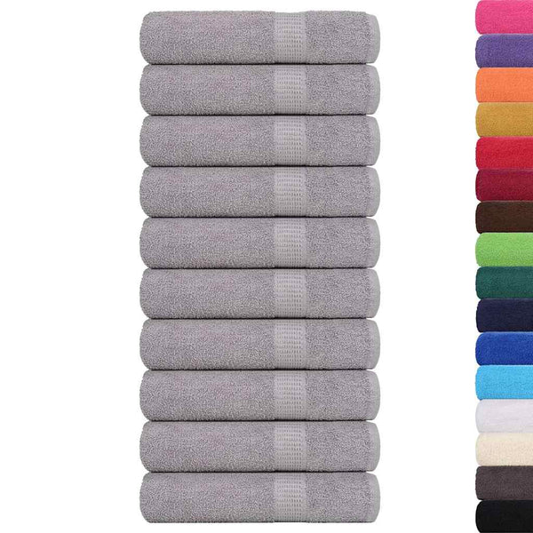 Handtücher FROGN 10 Stk. Grau 50x100 cm 360 g/m²