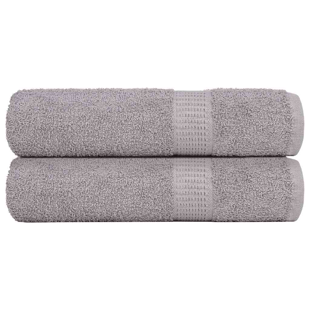 Badetücher FROGN 2 Stk. Grau 100x150 cm 360 g/m²