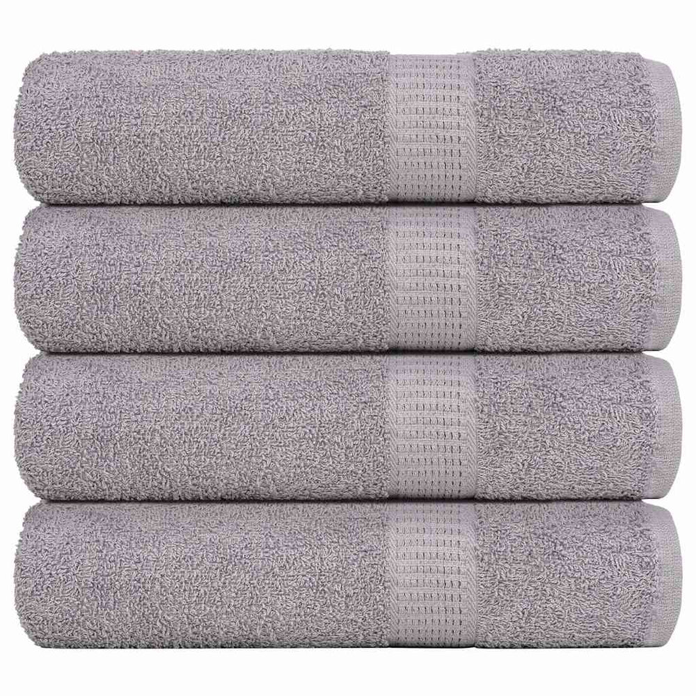 Badetücher FROGN 4 Stk. Grau 100x150 cm 360 g/m²