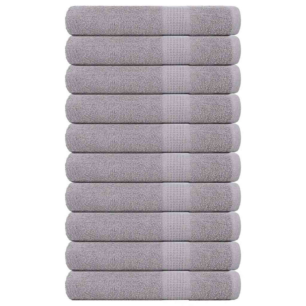Saunatücher FROGN 10 Stk. Grau 80x200 cm 360 g/m²