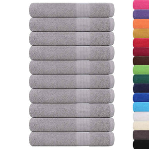 Saunatücher FROGN 10 Stk. Grau 80x200 cm 360 g/m²