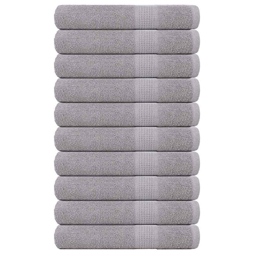 Handtücher FROGN 10 Stk. Grau 100x200 cm 360 g/m²