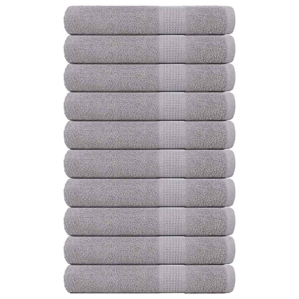 Handtücher FROGN 10 Stk. Grau 100x200 cm 360 g/m²