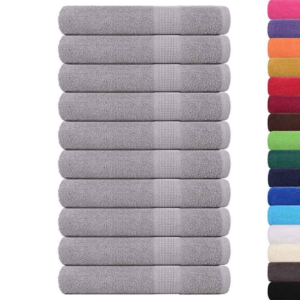 Handtücher FROGN 10 Stk. Grau 100x200 cm 360 g/m²