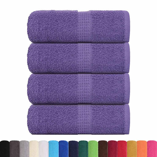 Gästetücher FROGN 4 Stk. Lila 30x50 cm 360 g/m²
